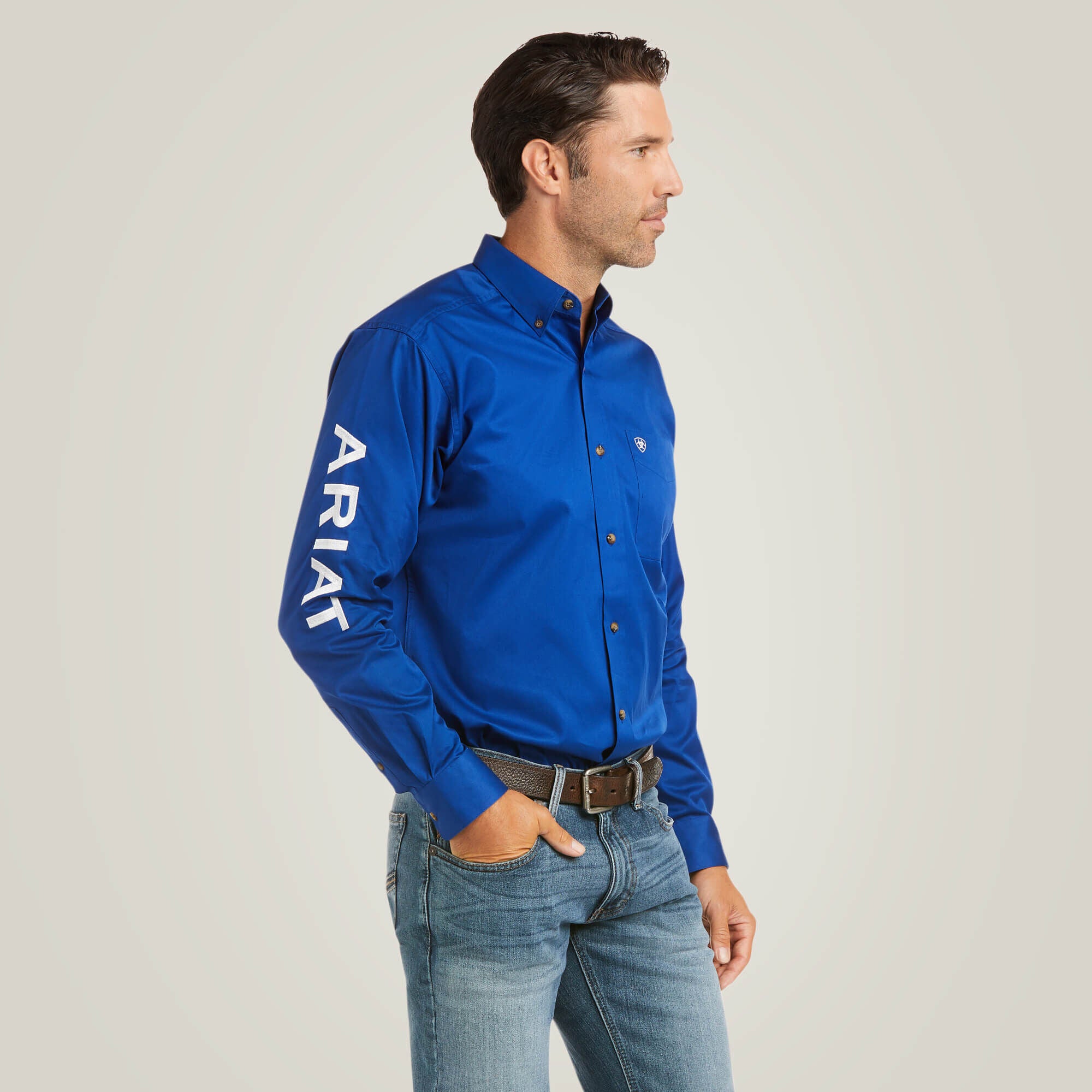 Ariat Team Logo Twill Fitted Shirt Outlet