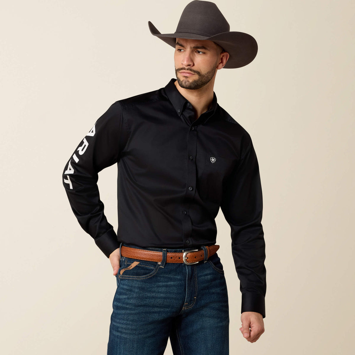 Ariat Team Logo Twill Fitted Shirt On Sale