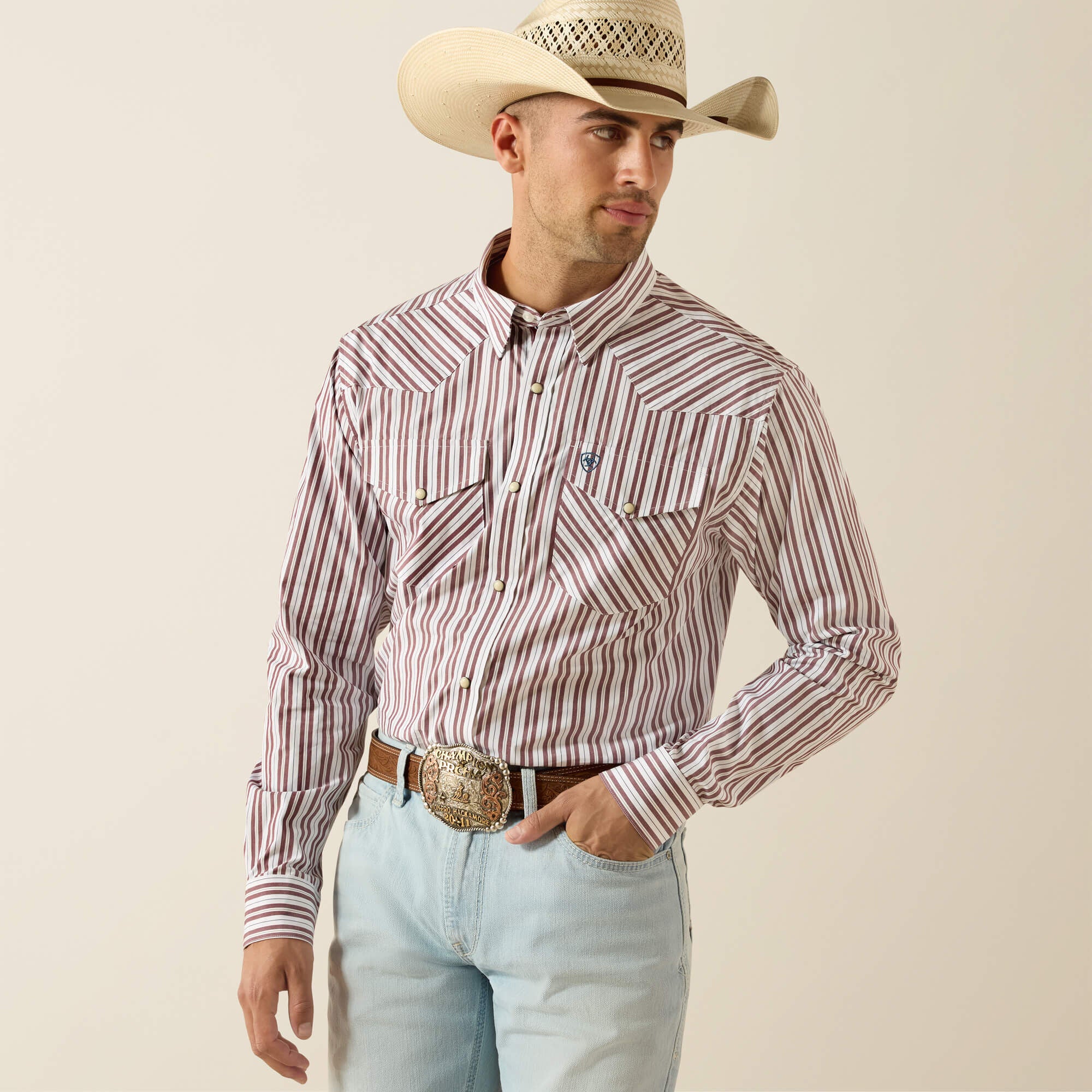 Ariat Pro Series Trae Fitted Snap Shirt Outlet