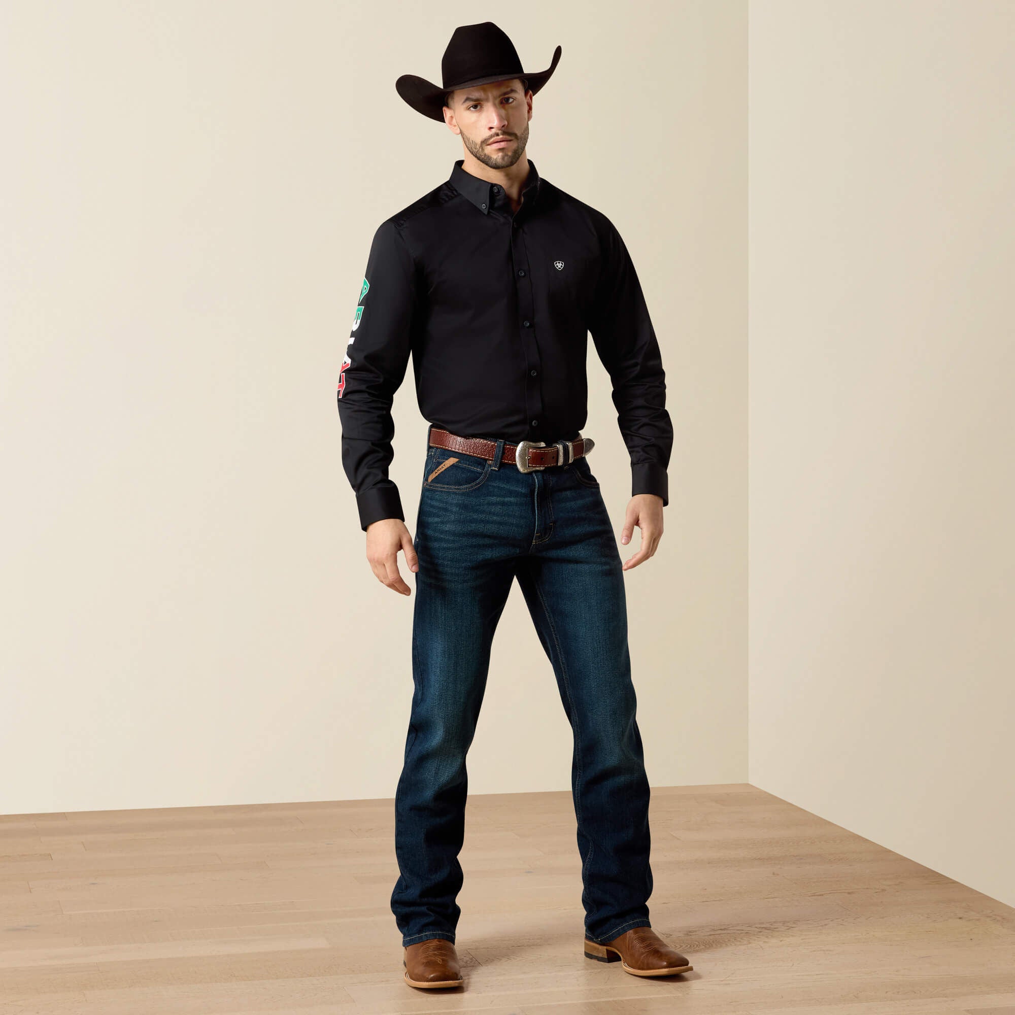 Ariat Team Logo Twill Fitted Shirt Outlet