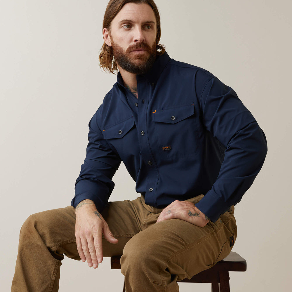 Ariat Rebar Made Tough VentTEK DuraStretch Work Shirt For Sale