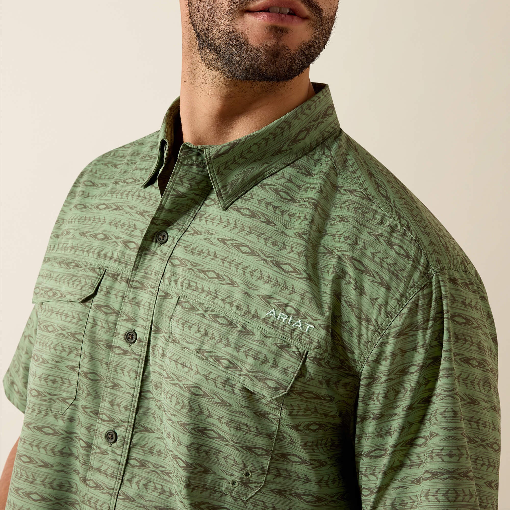 Ariat Printed VentTEK Outbound Classic Fit Shirt For Sale