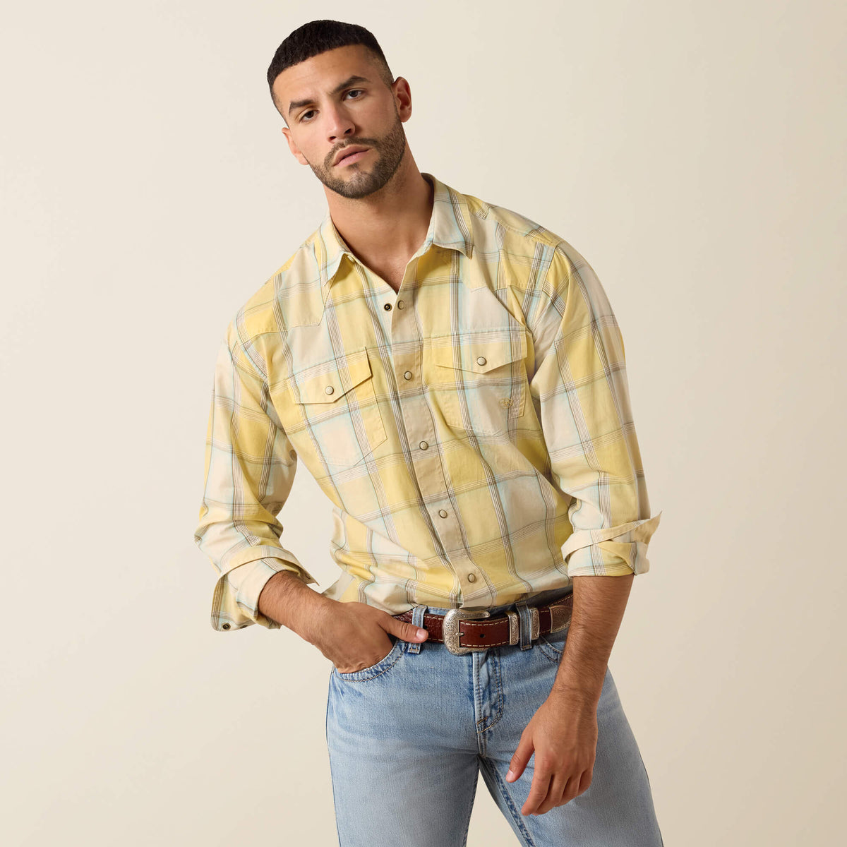 Ariat Retro Hux Fitted Snap Shirt For Sale