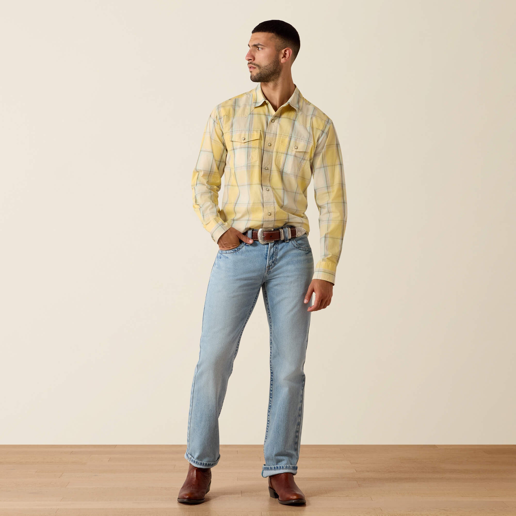 Ariat Retro Hux Fitted Snap Shirt For Sale