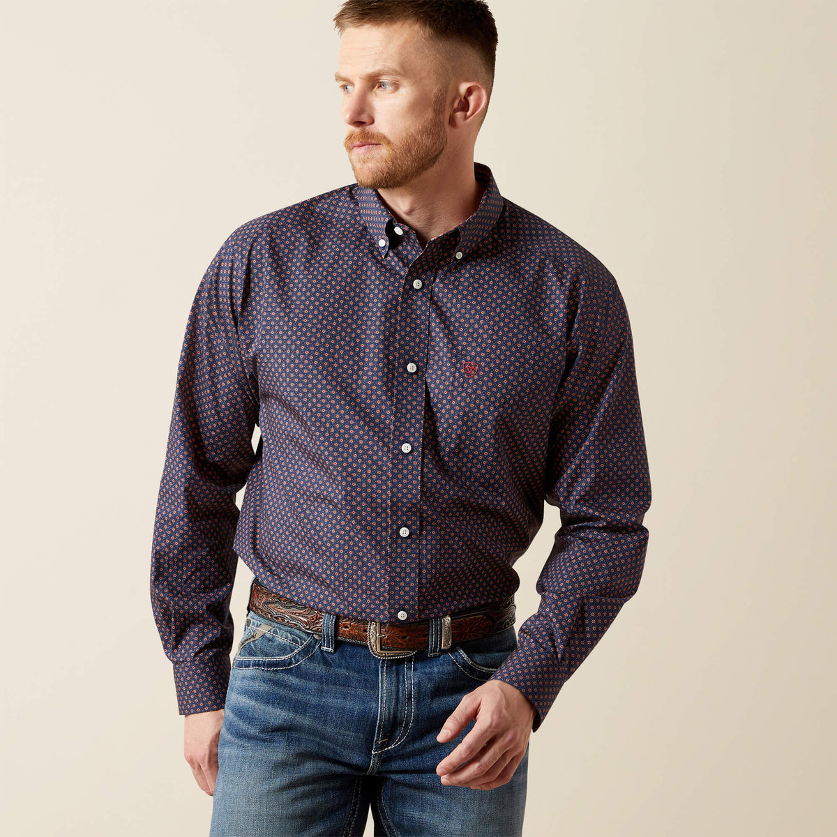 Ariat Wrinkle Free Briggs Classic Fit Shirt On Sale