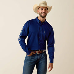 Ariat Team Logo Lightweight Twill Classic Fit Shirt Outlet