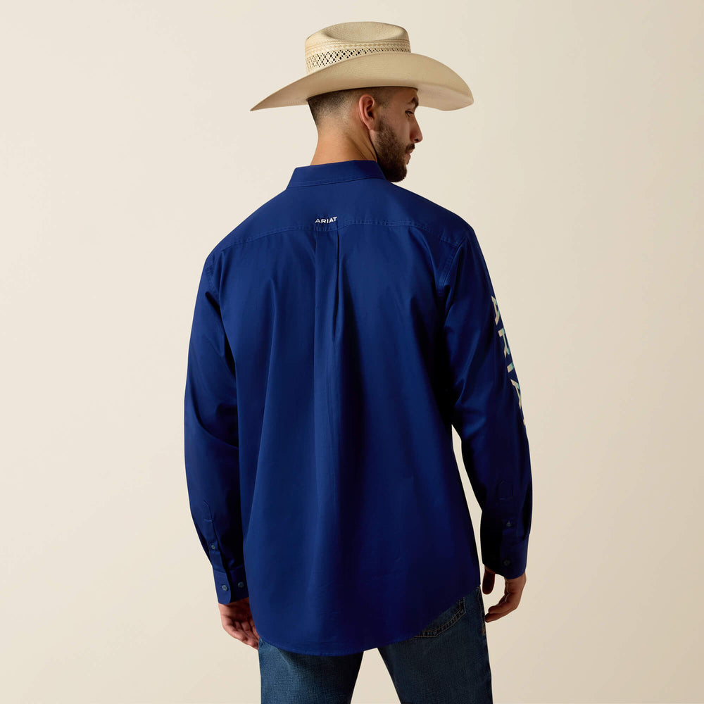 Ariat Team Logo Lightweight Twill Classic Fit Shirt Outlet