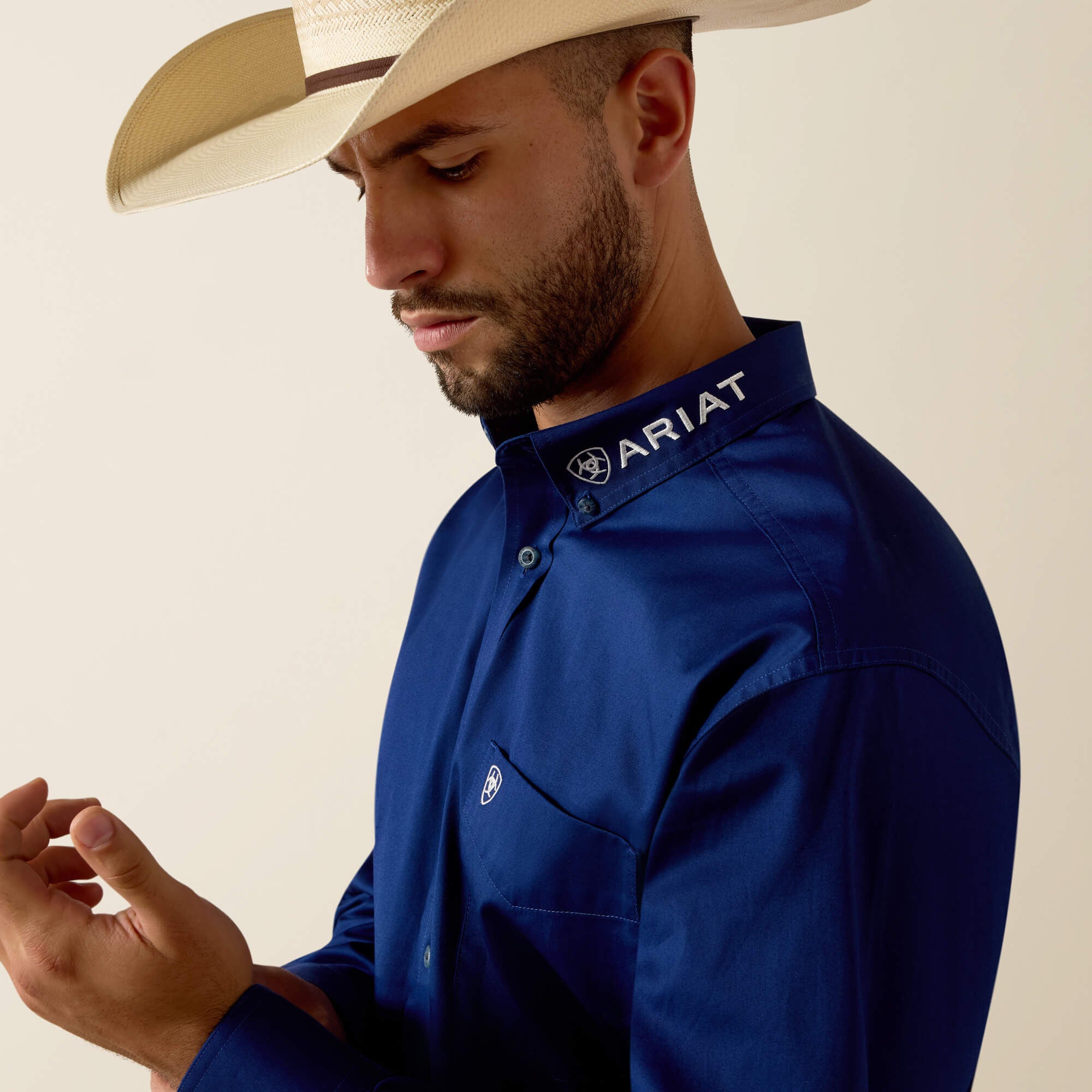 Ariat Team Logo Lightweight Twill Classic Fit Shirt Outlet
