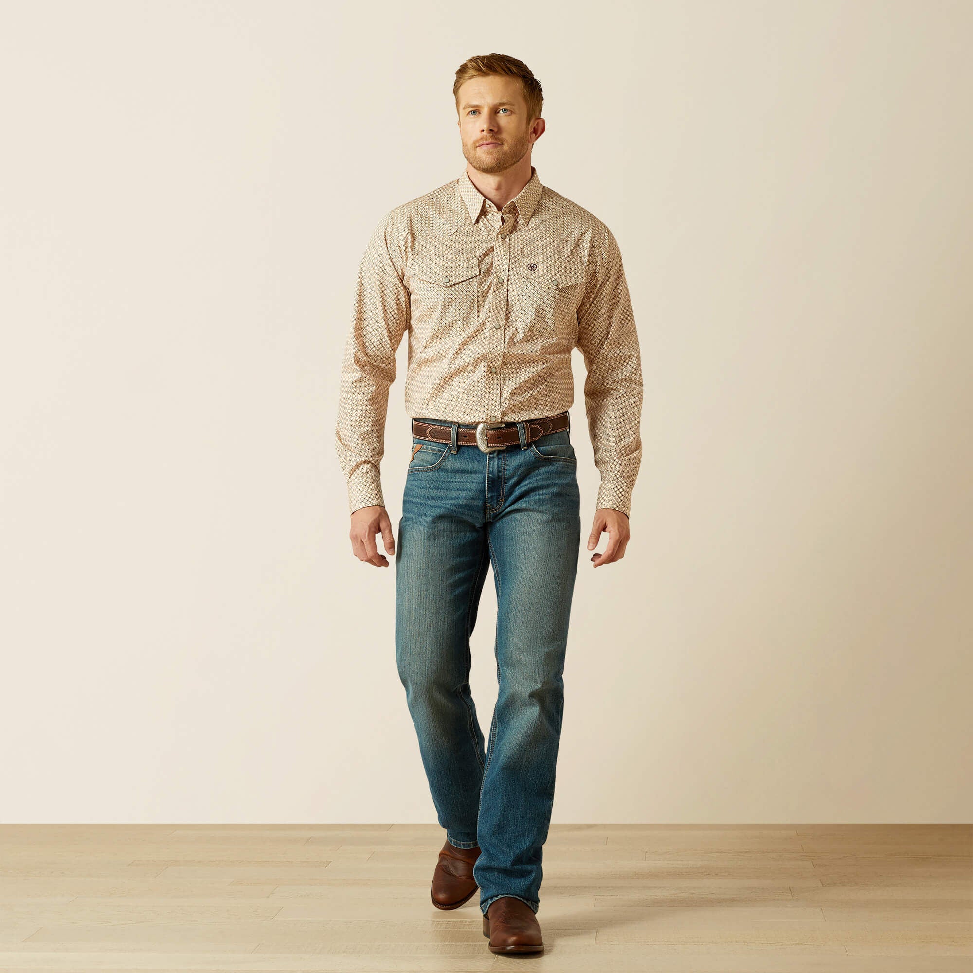 Ariat Wrinkle Free Eddie Fitted Shirt On Sale