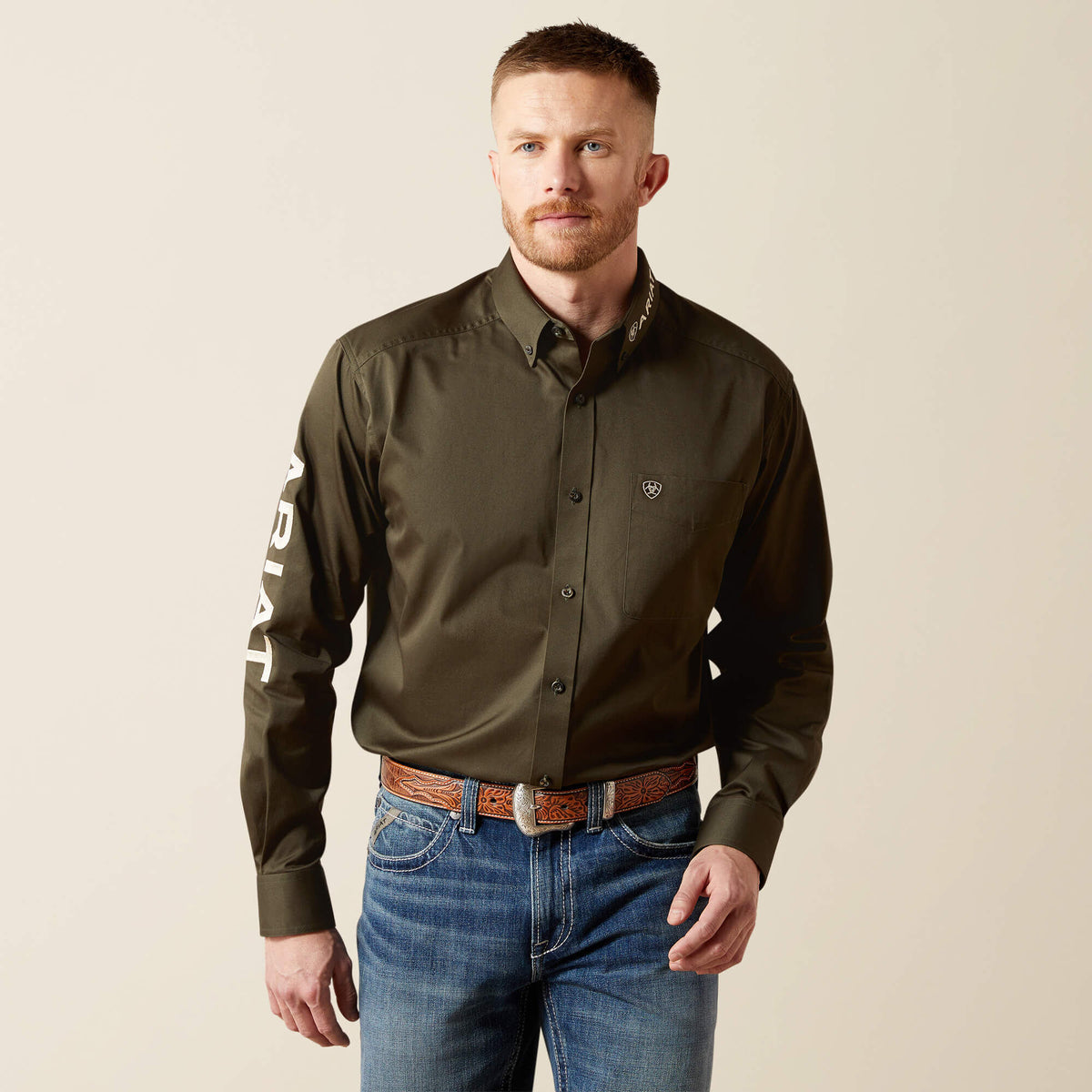 Ariat Team Logo Twill Classic Fit Shirt Discount