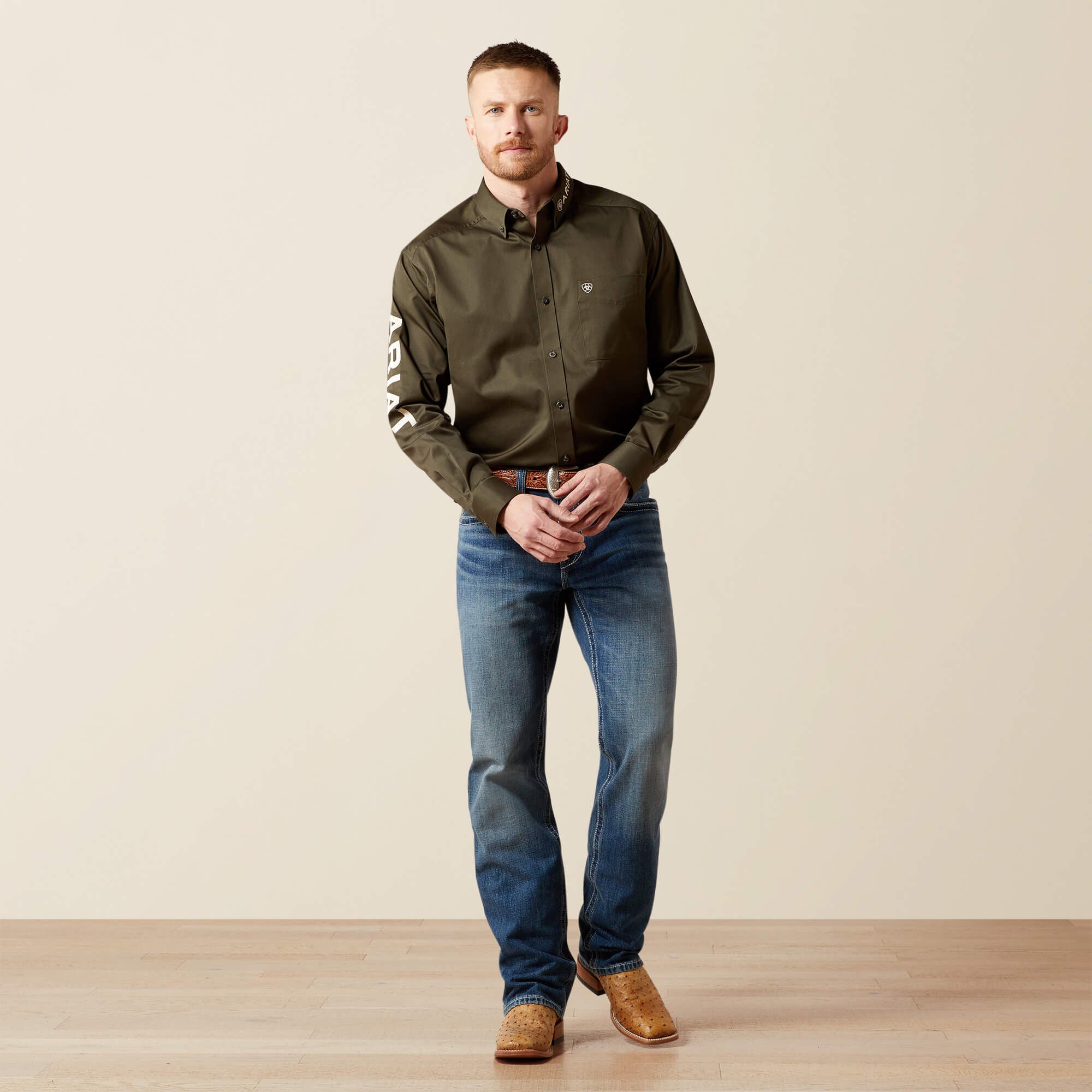 Ariat Team Logo Twill Classic Fit Shirt Discount