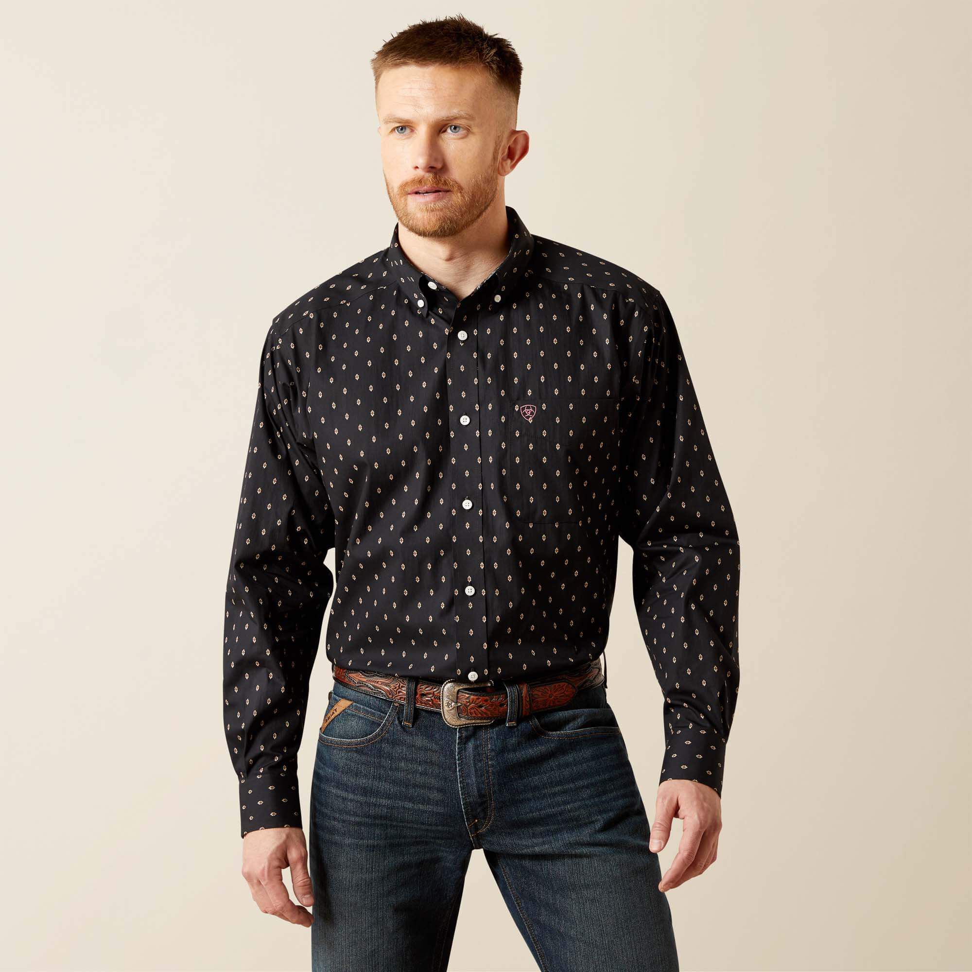 Ariat Wrinkle Free Asher Classic Fit Shirt Discount