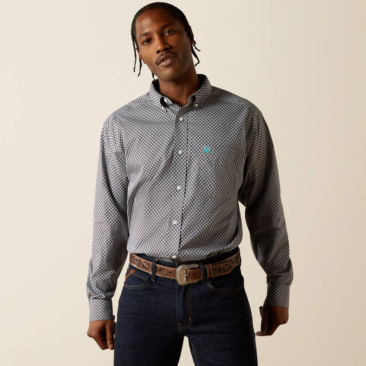 Ariat Wrinkle Free Caleb Classic Fit Shirt Outlet