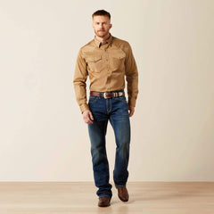 Ariat Solid Twill Fitted Shirt On Sale