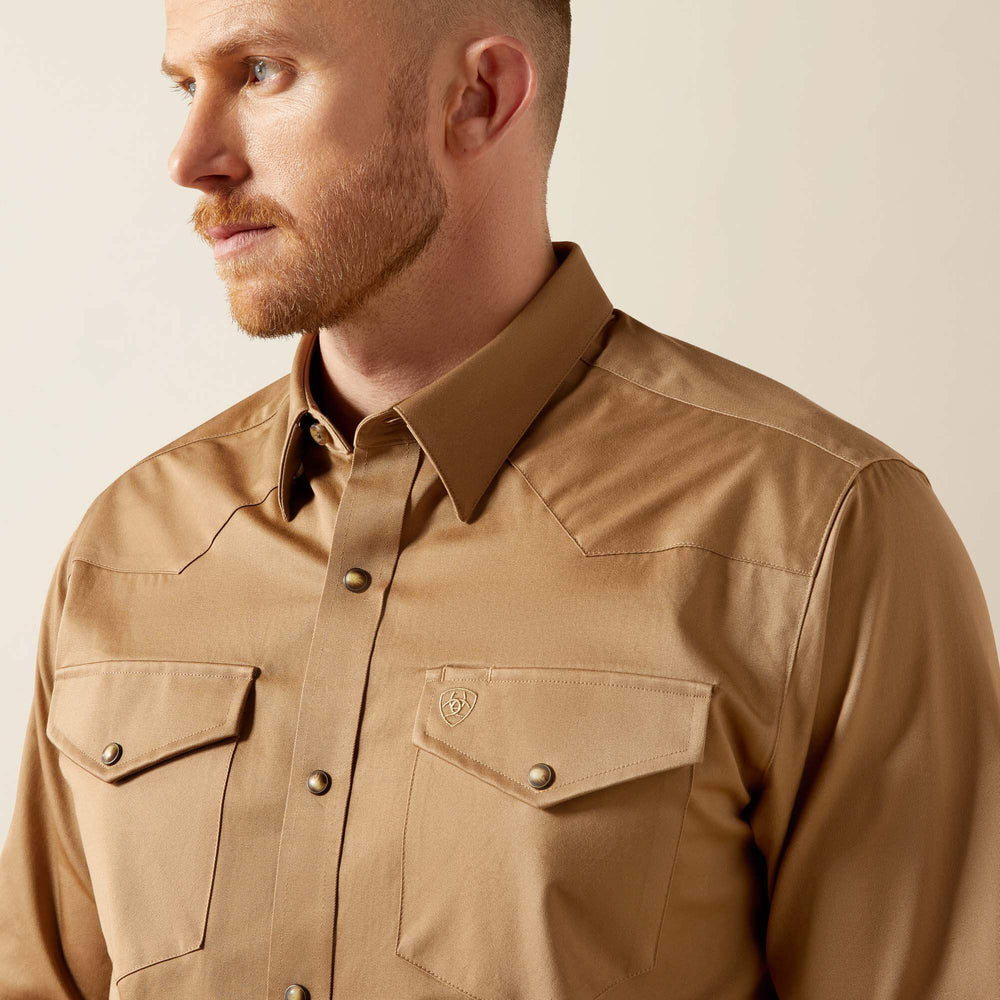 Ariat Solid Twill Fitted Shirt On Sale