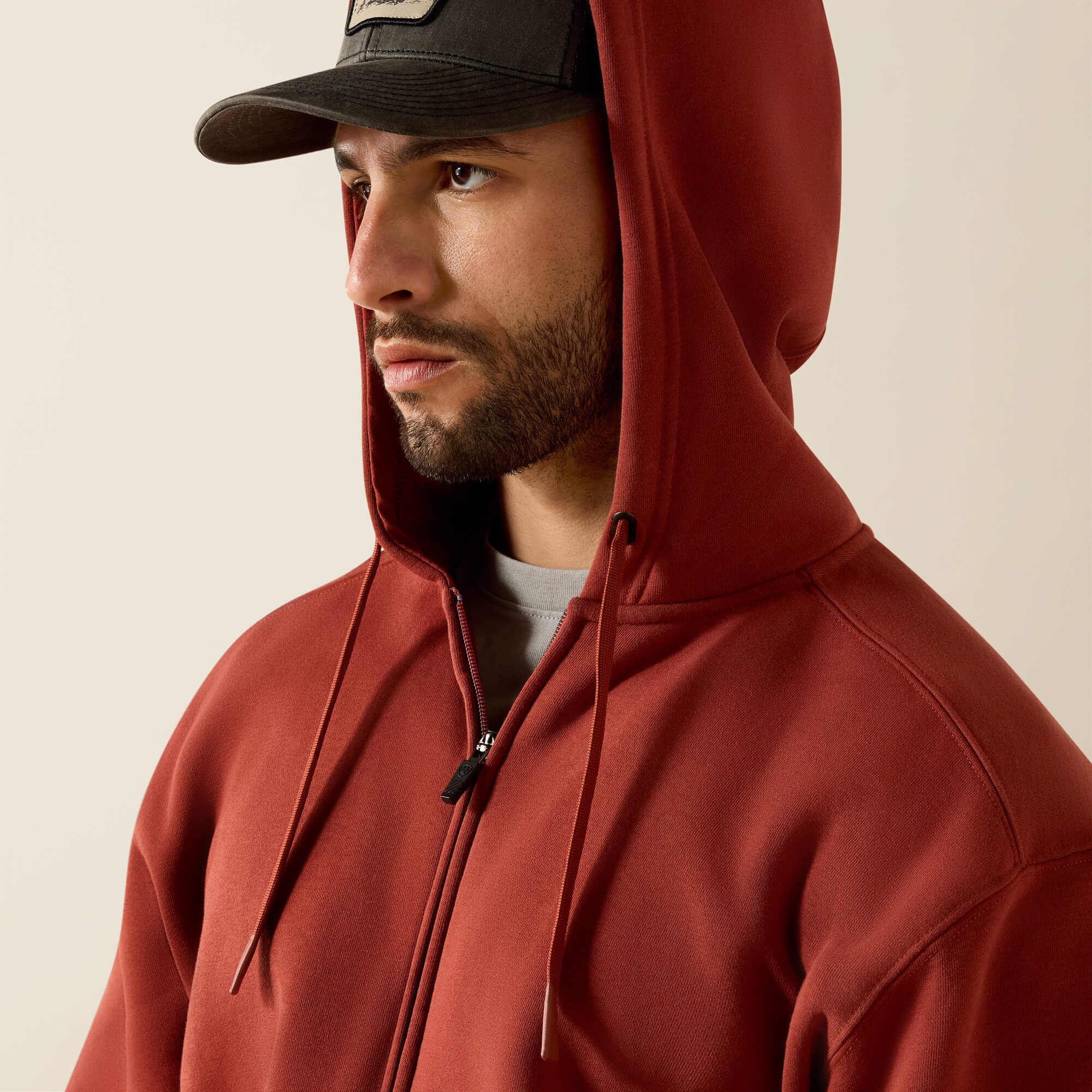 Ariat Rebar Lightweight Label Full Zip Hoodie Outlet