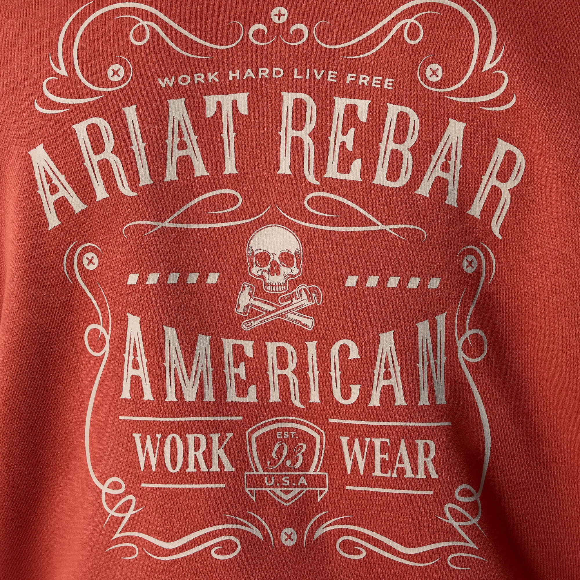 Ariat Rebar Lightweight Label Full Zip Hoodie Outlet