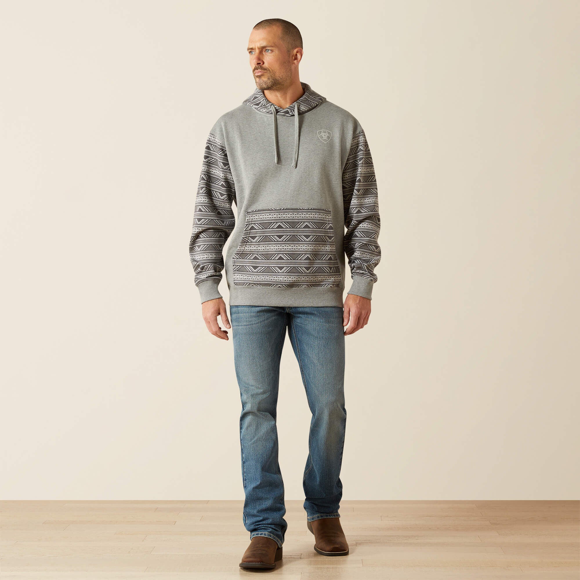 Ariat Southwestern Color Block Hoodie For Sale