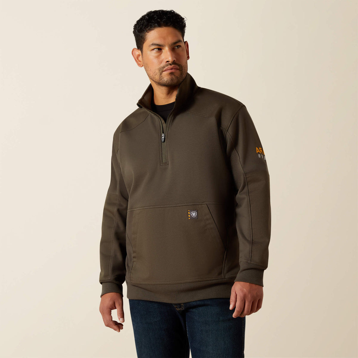 Ariat Rebar Workman Duracanvas 1/4 Zip Sweatshirt For Sale