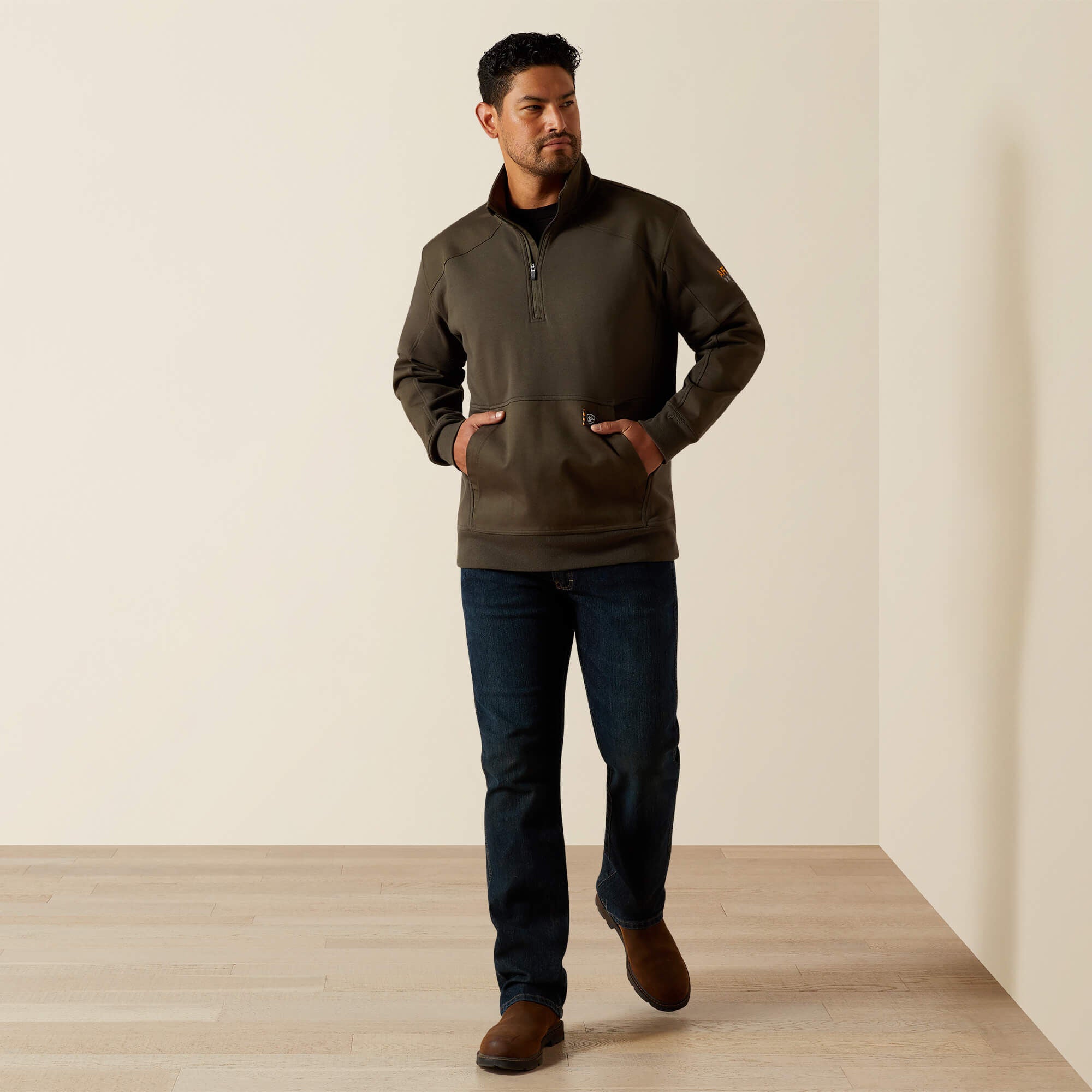Ariat Rebar Workman Duracanvas 1/4 Zip Sweatshirt For Sale