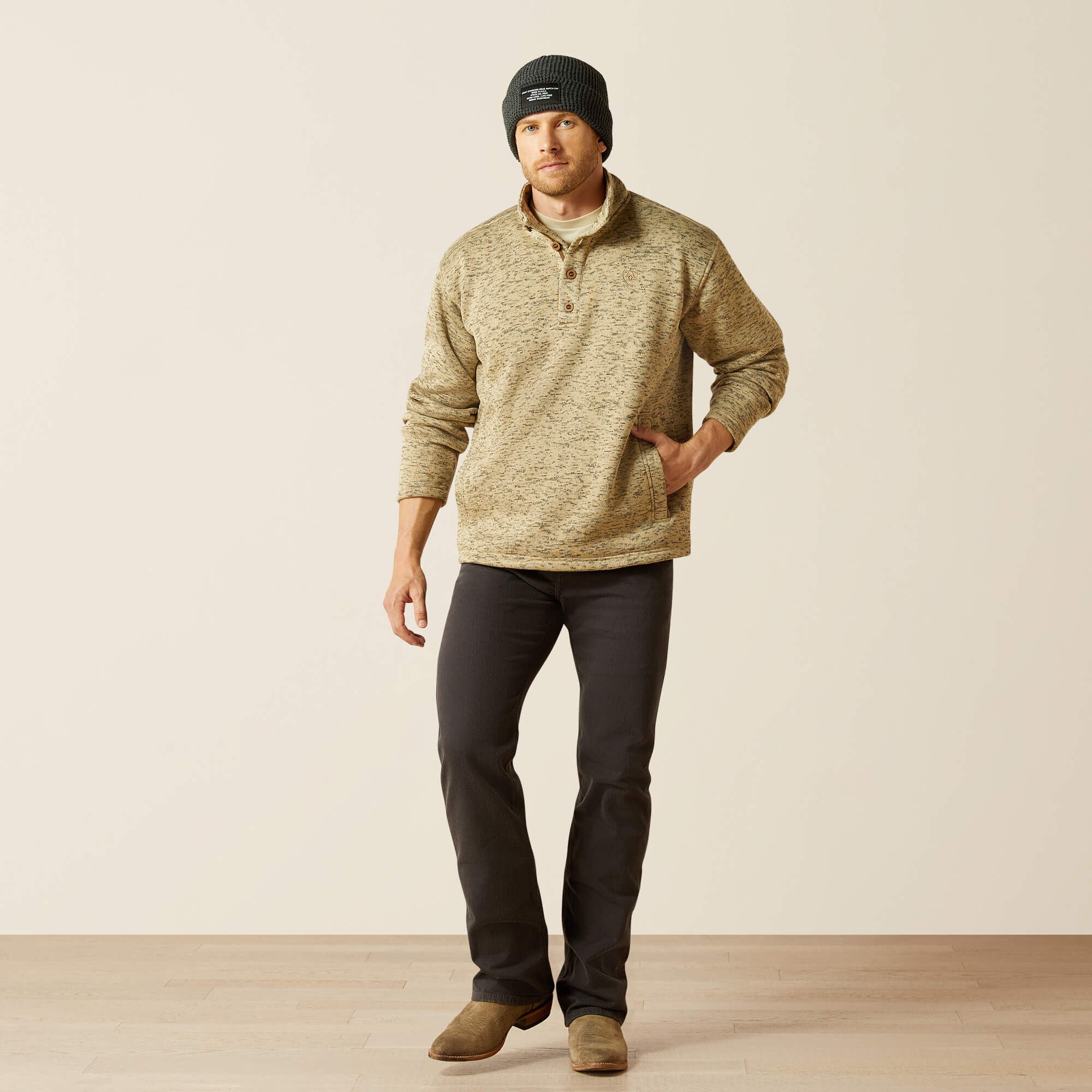 Ariat Caldwell 1/4 Button Sweater Outlet