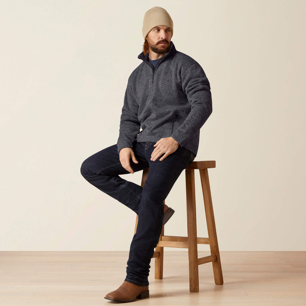 Ariat Caldwell Logo 1/4 Zip Sweater Discount