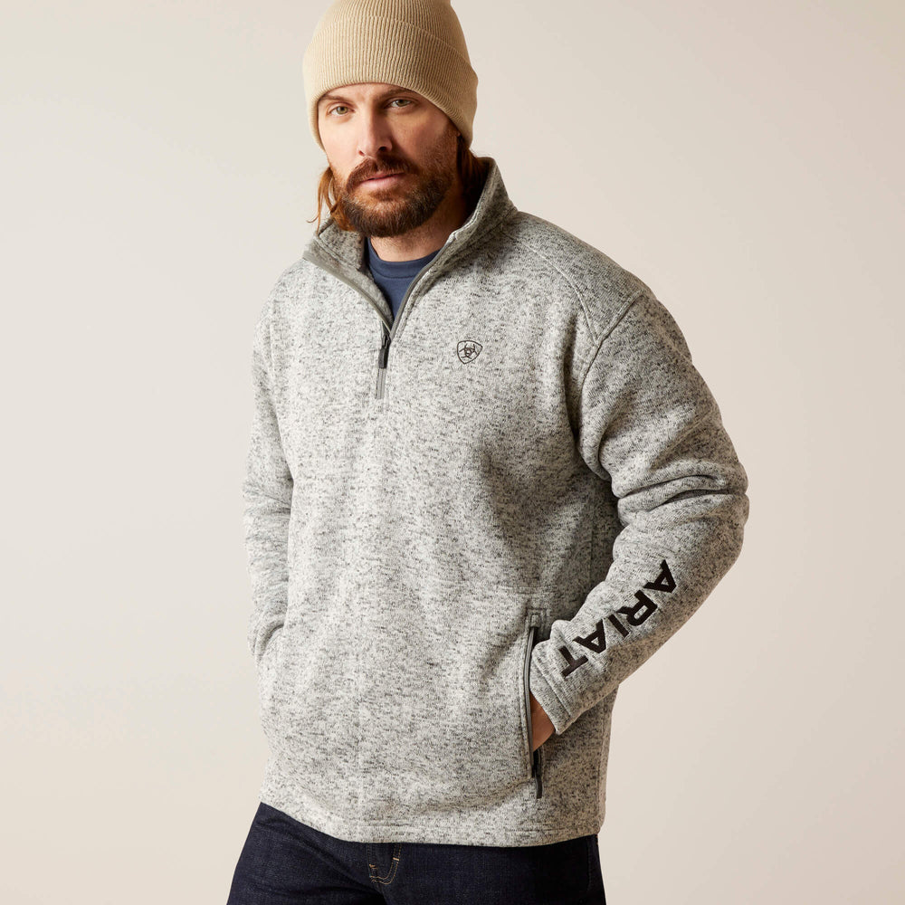 Ariat Caldwell Logo 1/4 Zip Sweater Sale