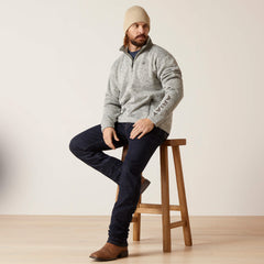 Ariat Caldwell Logo 1/4 Zip Sweater Sale