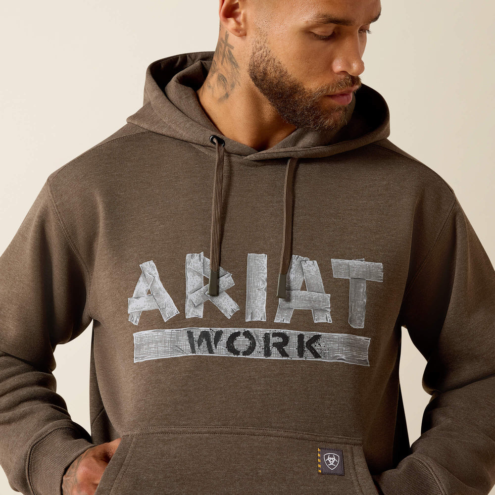 Ariat Rebar Lightweight Duct Logo Hoodie For Sale