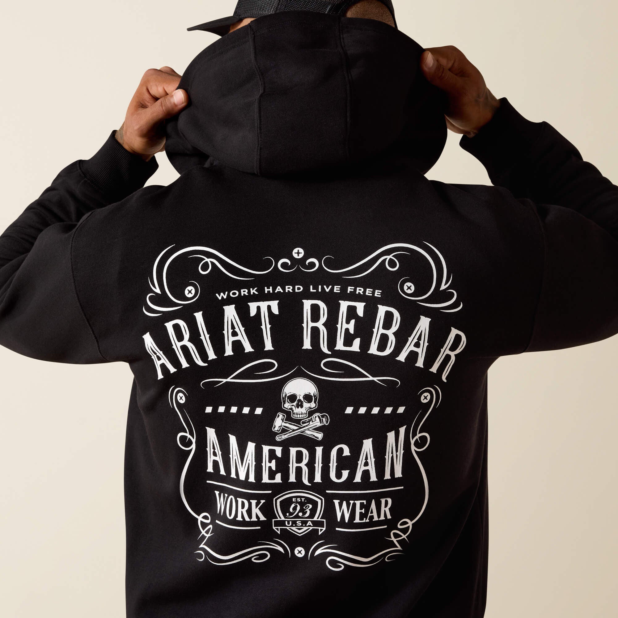 Ariat Rebar Lightweight Label Full Zip Hoodie On Sale