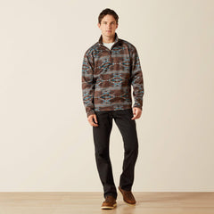Ariat Caldwell Logo 1/4 Zip Sweater On Sale