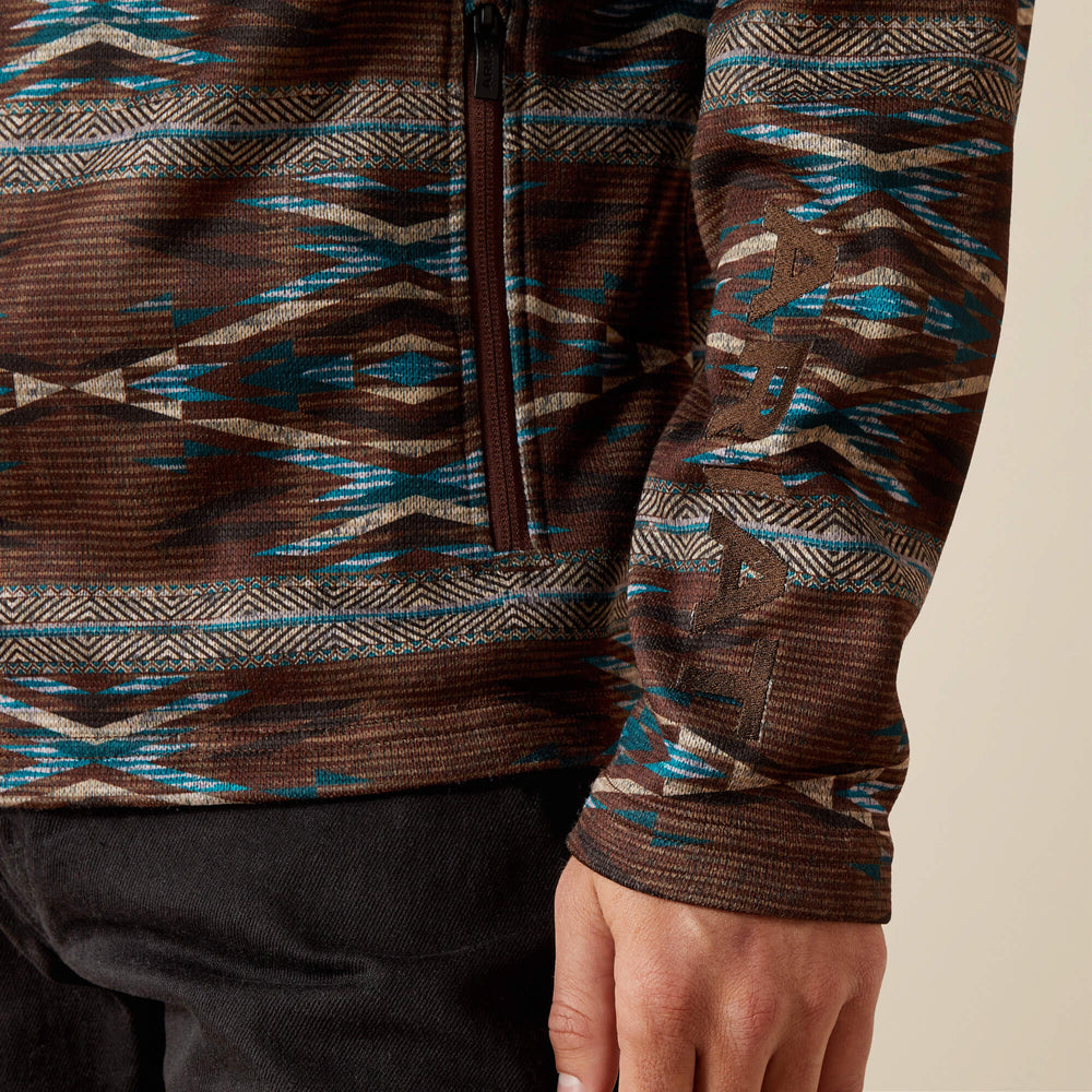 Ariat Caldwell Logo 1/4 Zip Sweater On Sale