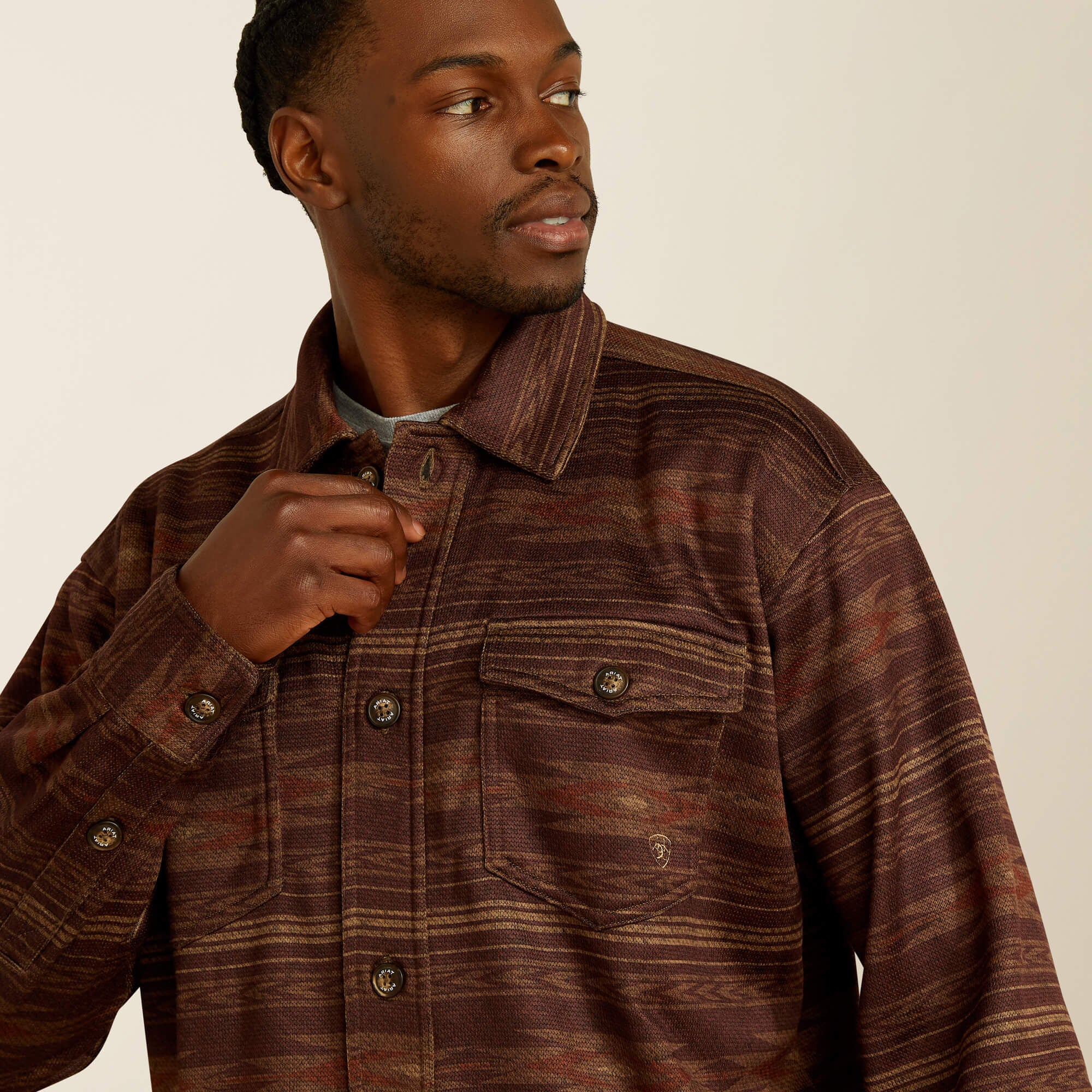 Ariat Caldwell Printed Shirt Jacket On Sale