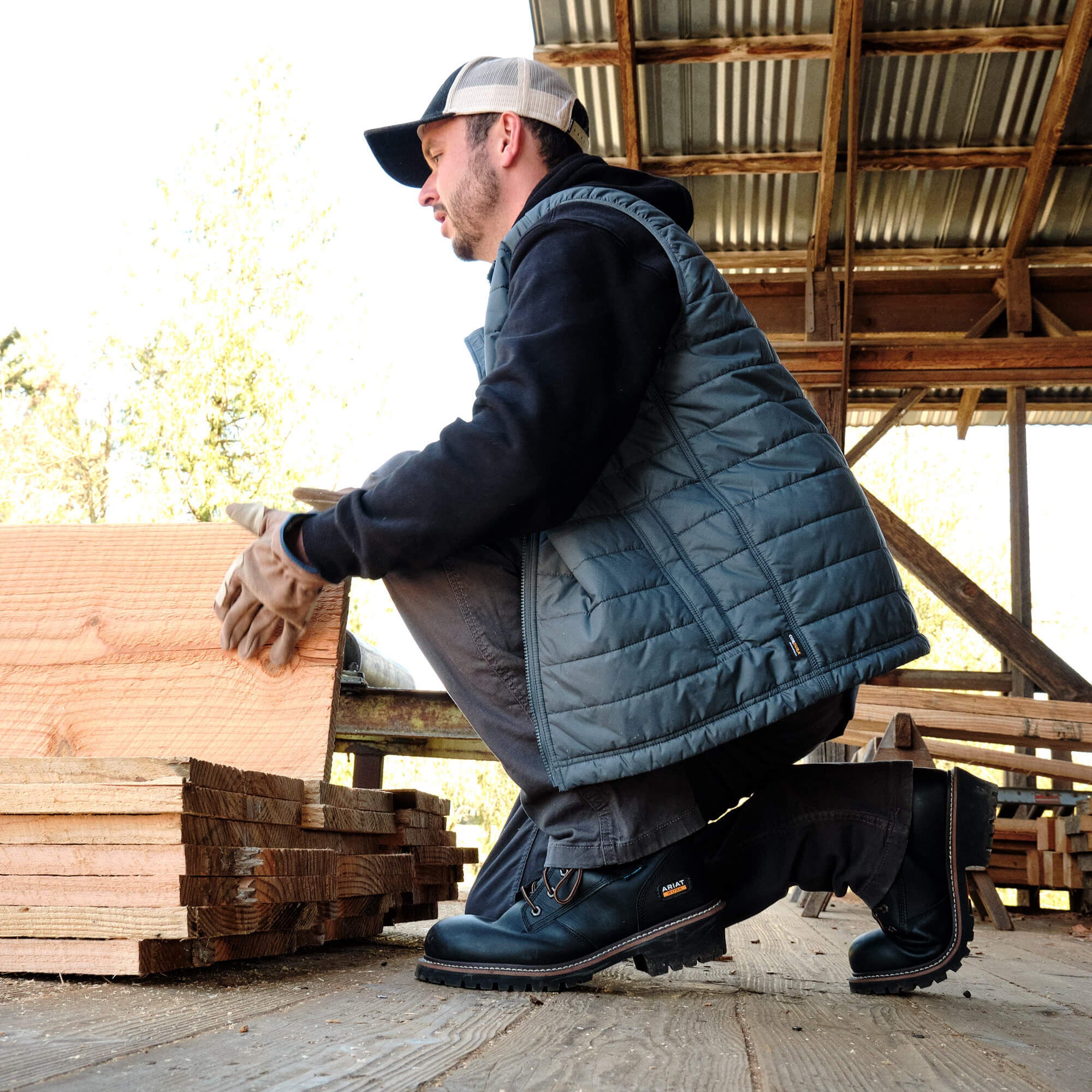 Ariat Rebar Cordura Ripstop Lightweight Insulated Vest Outlet