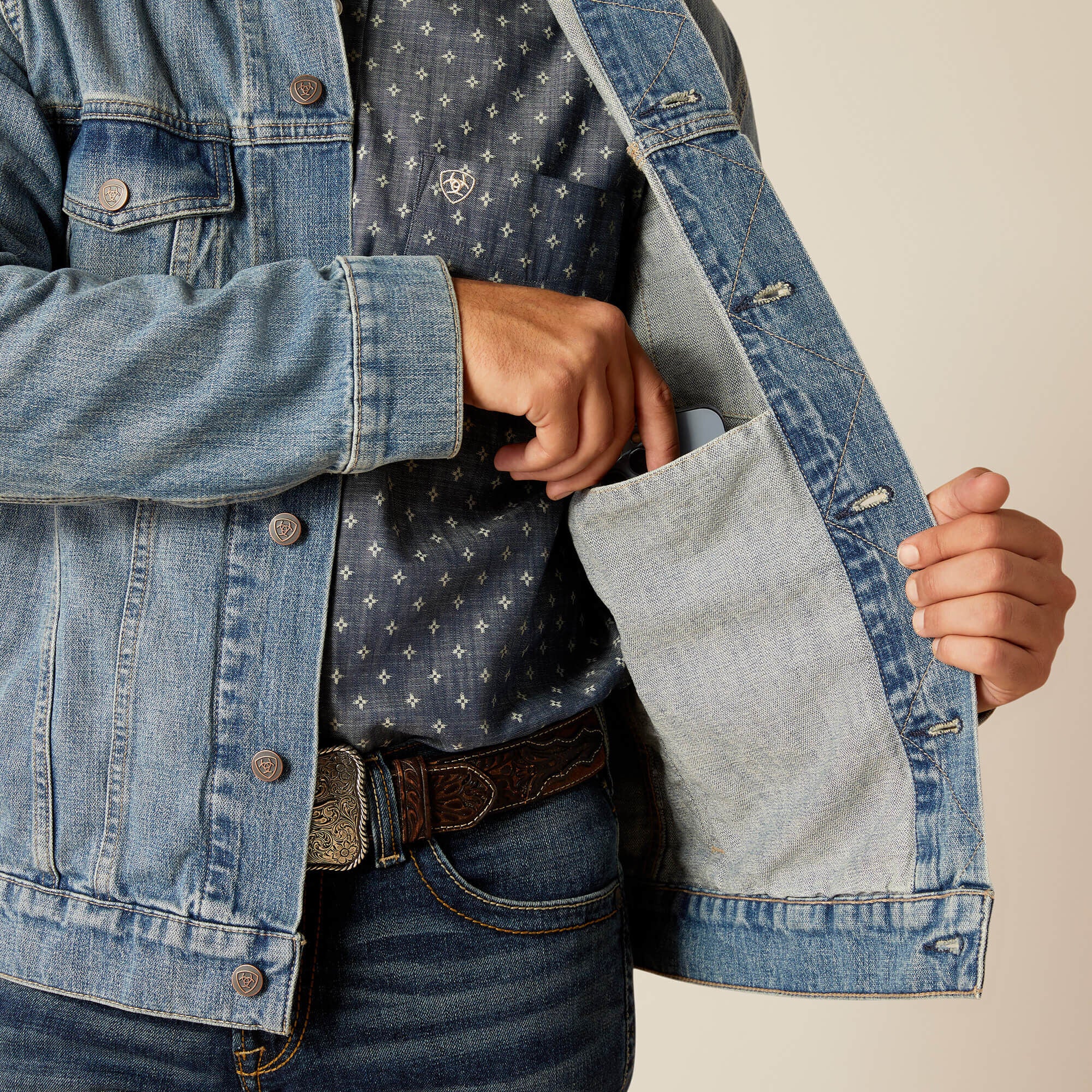 Ariat Denim Trucker Jacket Discount