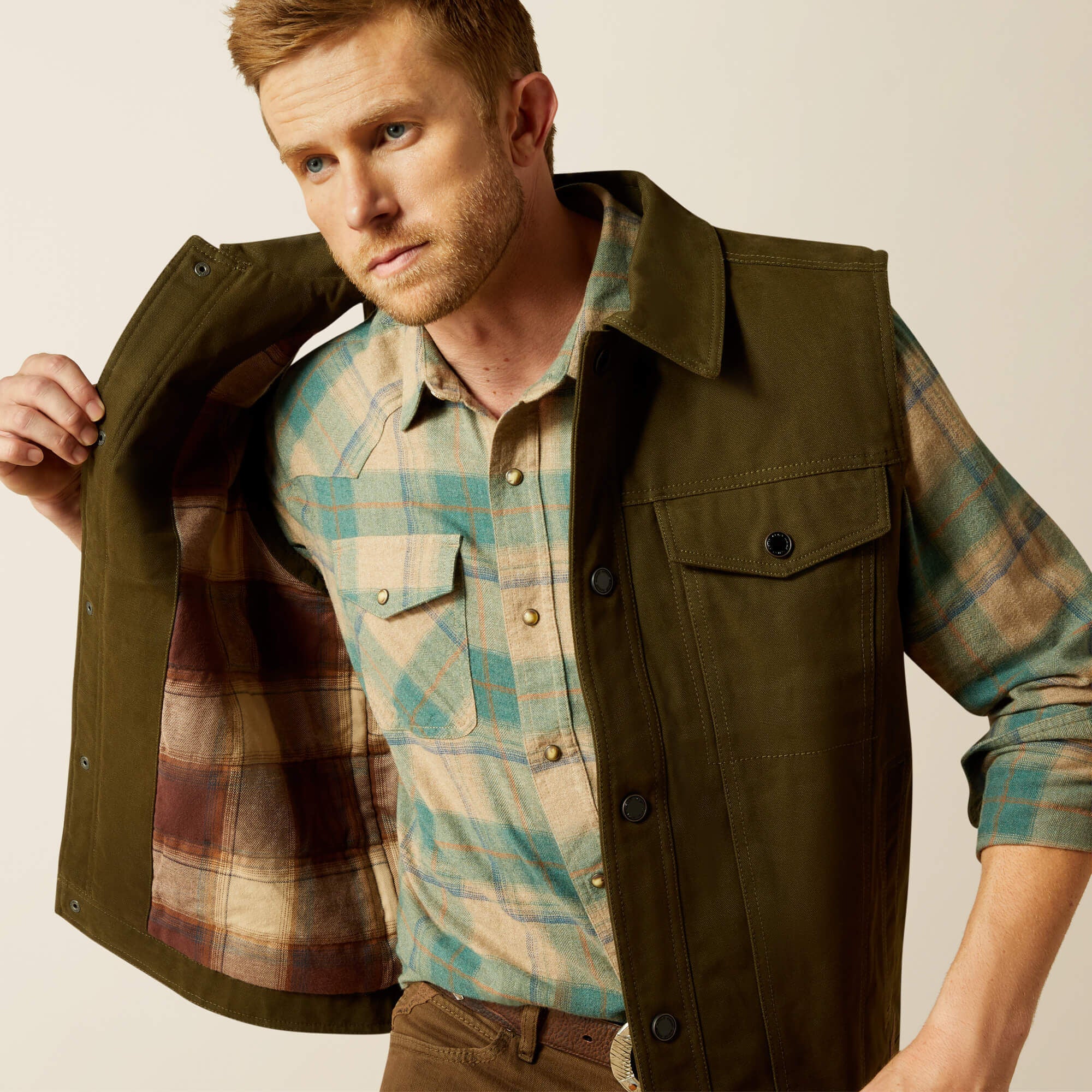 Ariat Canvas Rancher Vest For Sale