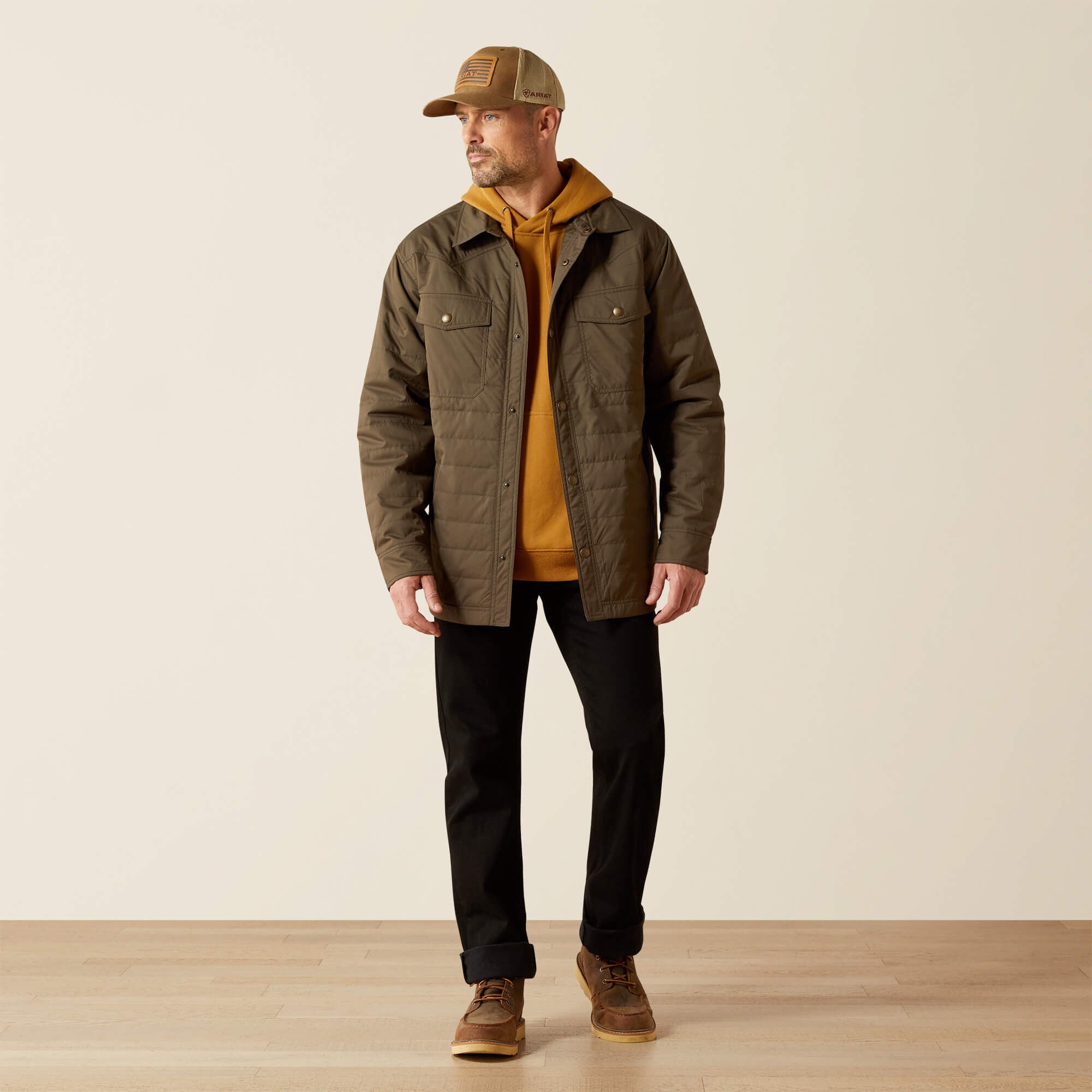 Ariat Quilted Shirt Jacket For Sale