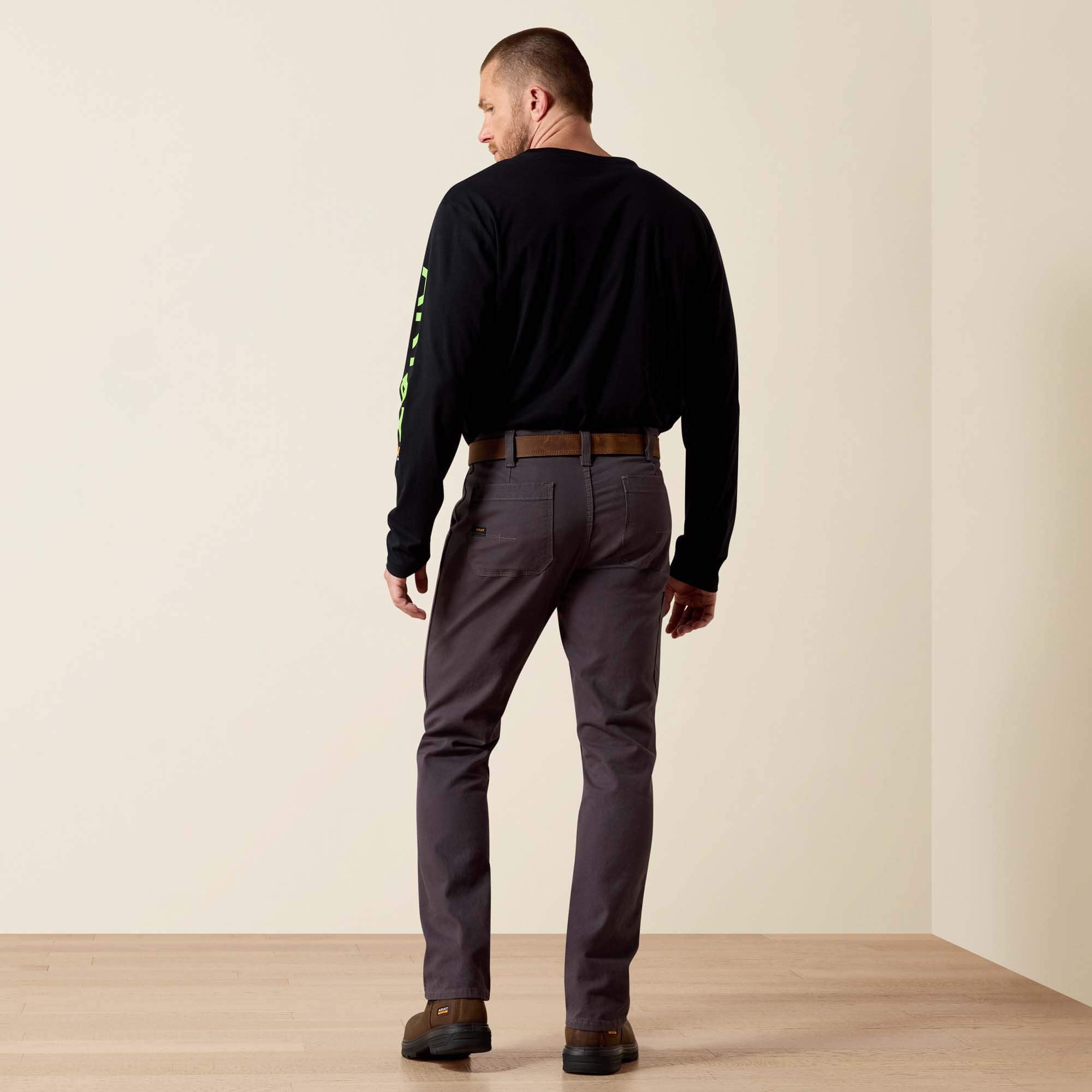 Ariat Rebar M4 Low Rise DuraStretch Made Tough Double Front Stackable Straight Leg Pant On Sale