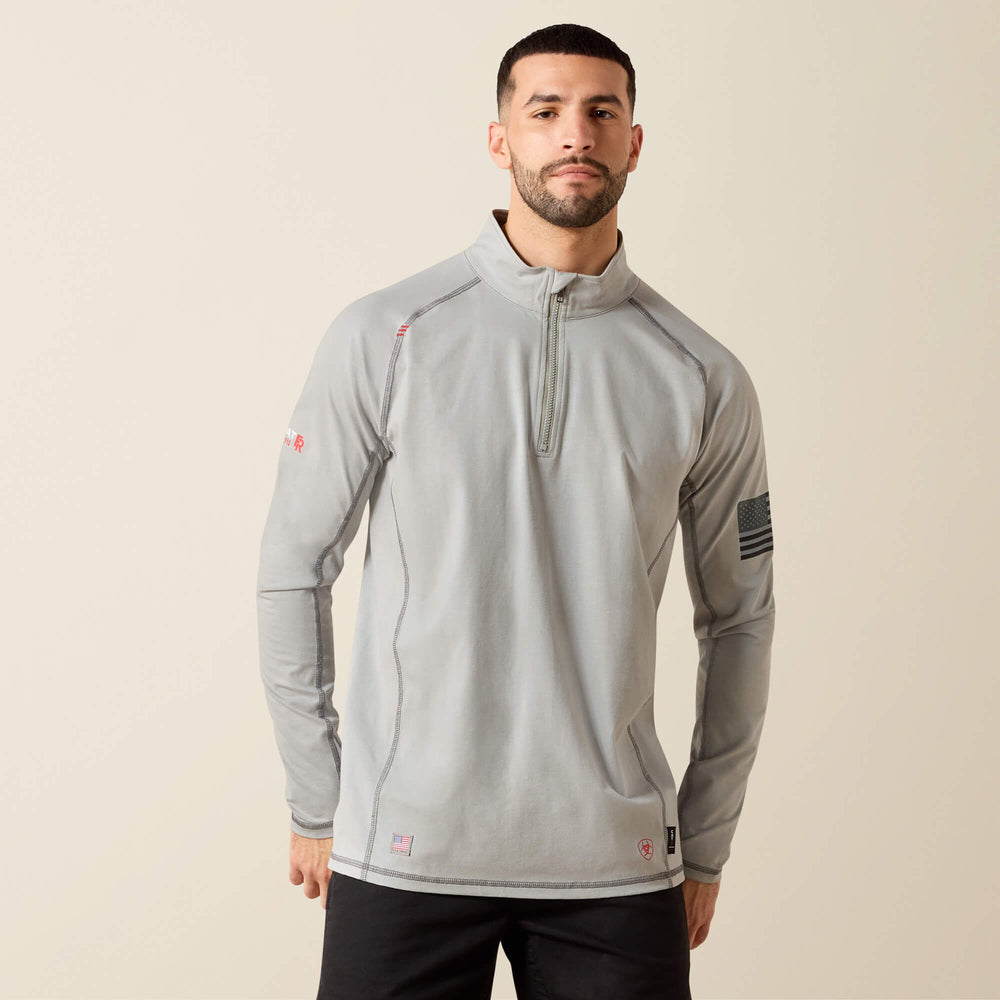 Ariat FR Combat Stretch Patriot 1/4 Zip Work Shirt Discount