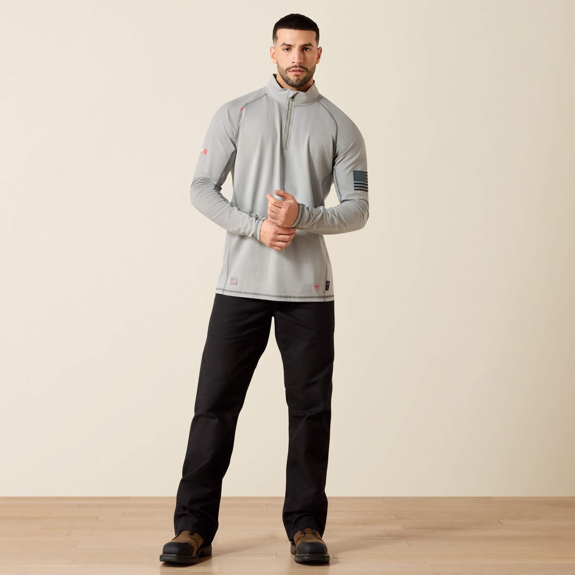 Ariat FR Combat Stretch Patriot 1/4 Zip Work Shirt Discount