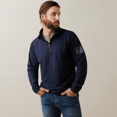 Ariat FR Combat Stretch Patriot 1/4 Zip Work Shirt Discount
