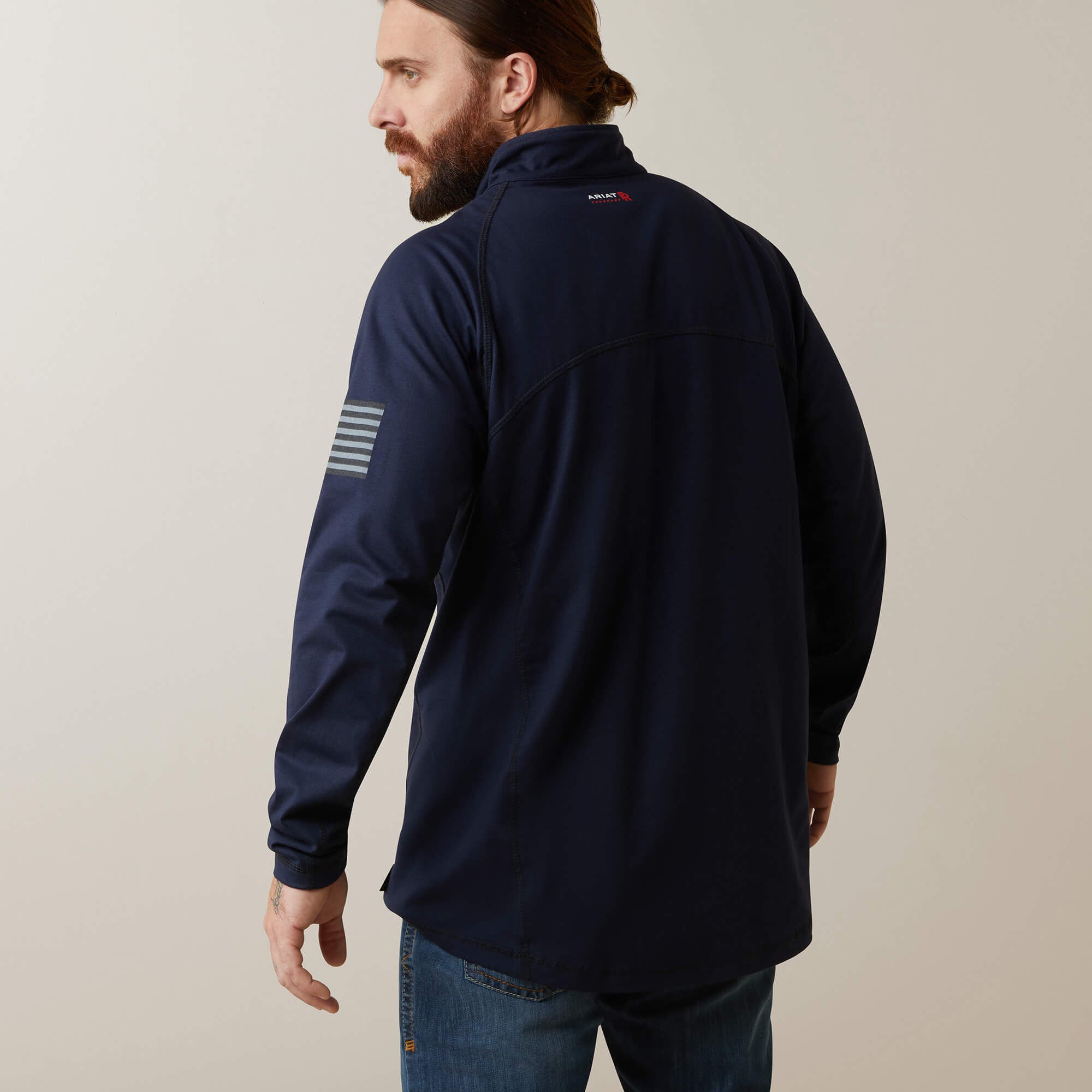 Ariat FR Combat Stretch Patriot 1/4 Zip Work Shirt Discount