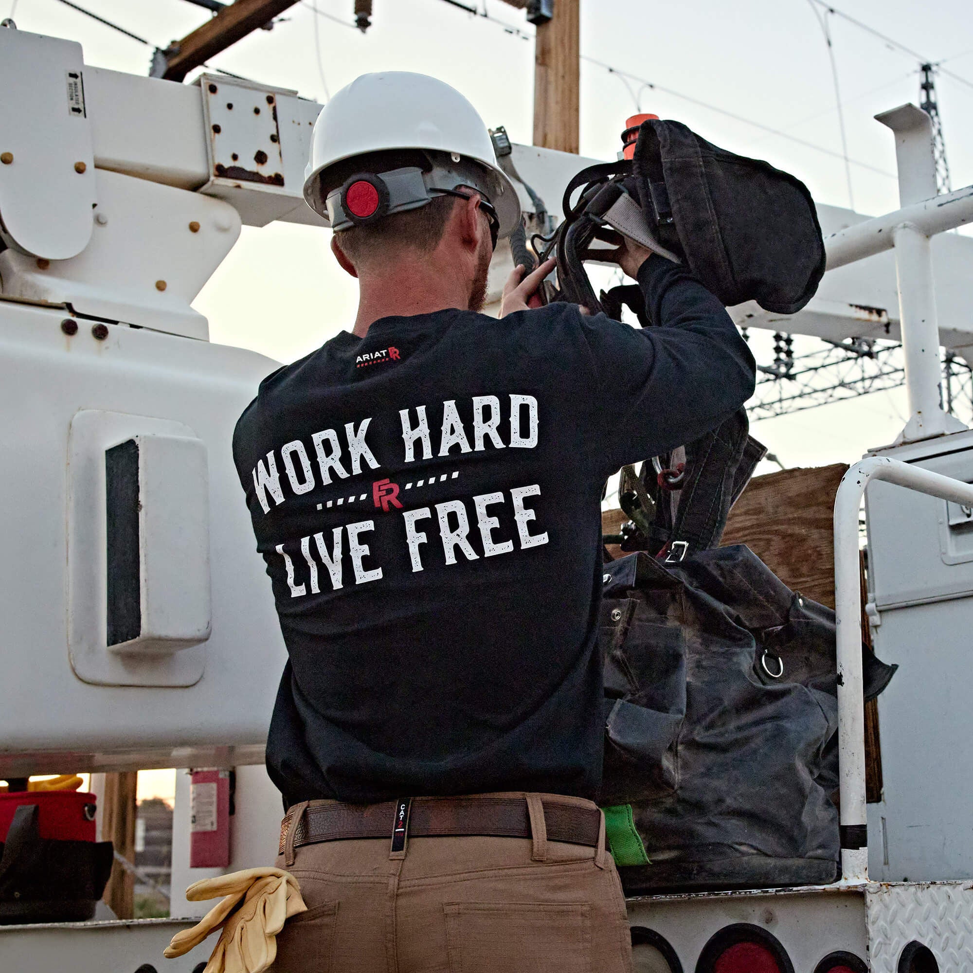 Ariat FR Work Hard Live Free T-Shirt Sale