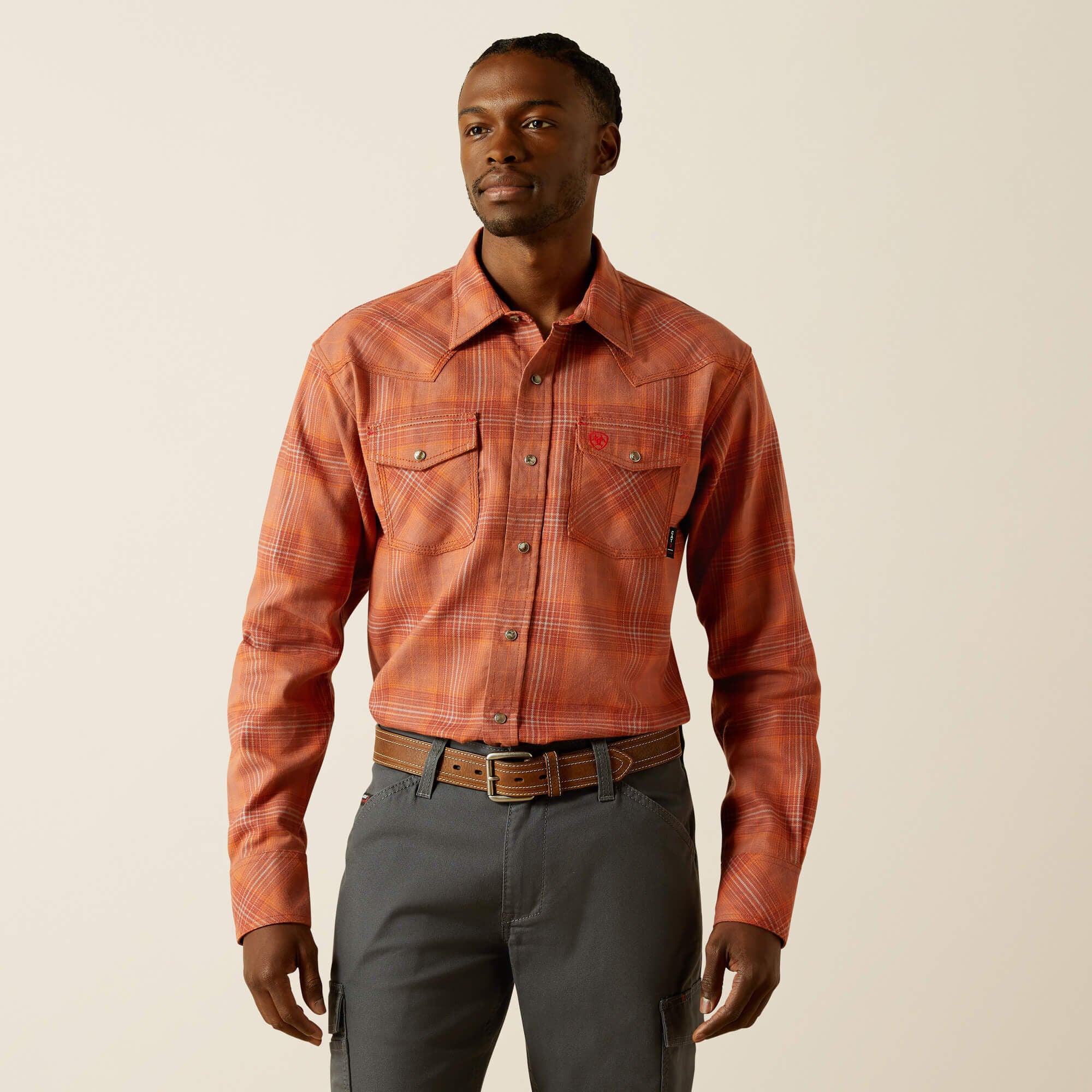 Ariat FR Wayne Retro Fit Snap Work Shirt Sale