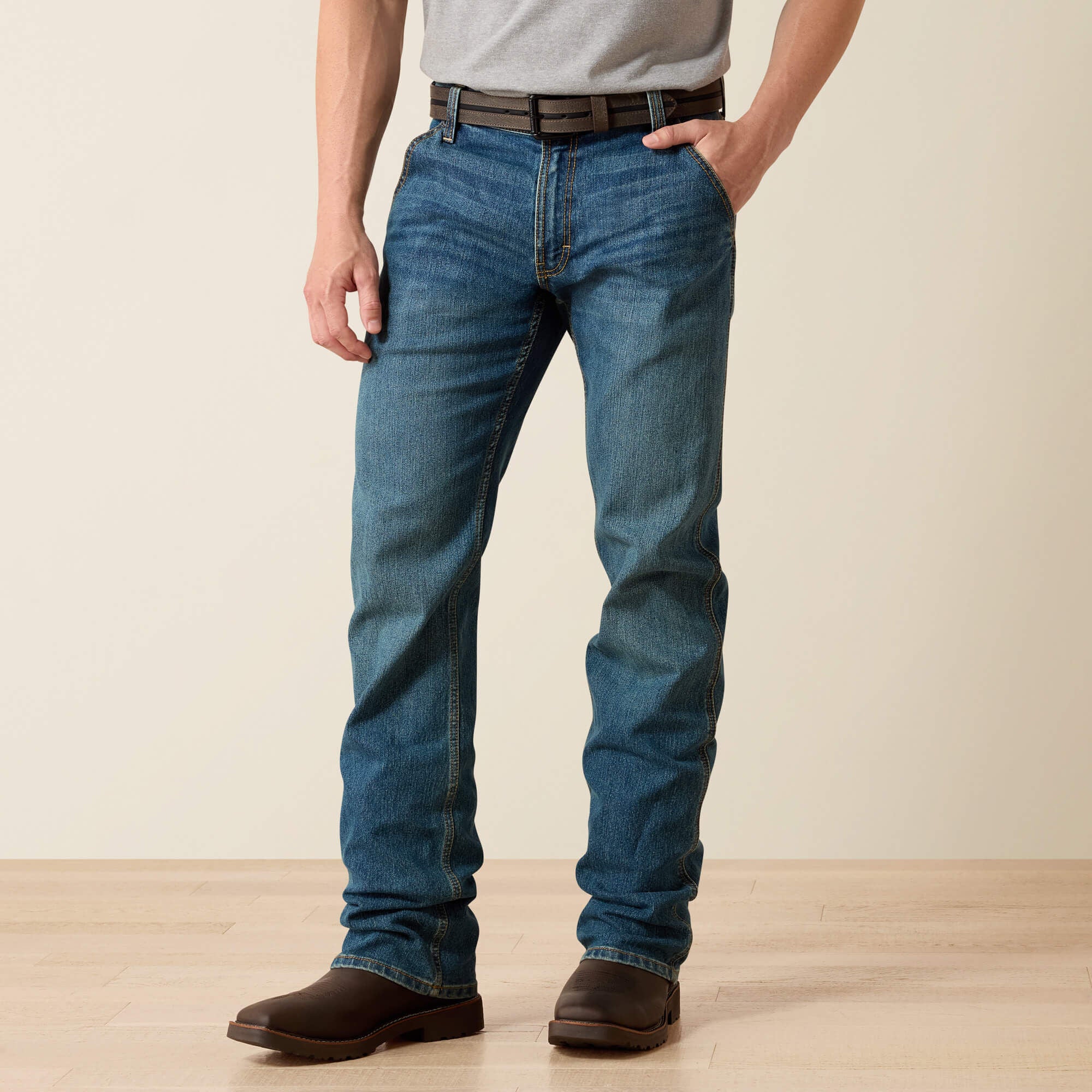 Ariat Rebar M4 Low Rise DuraStretch Workhorse Boot Cut Jean On Sale