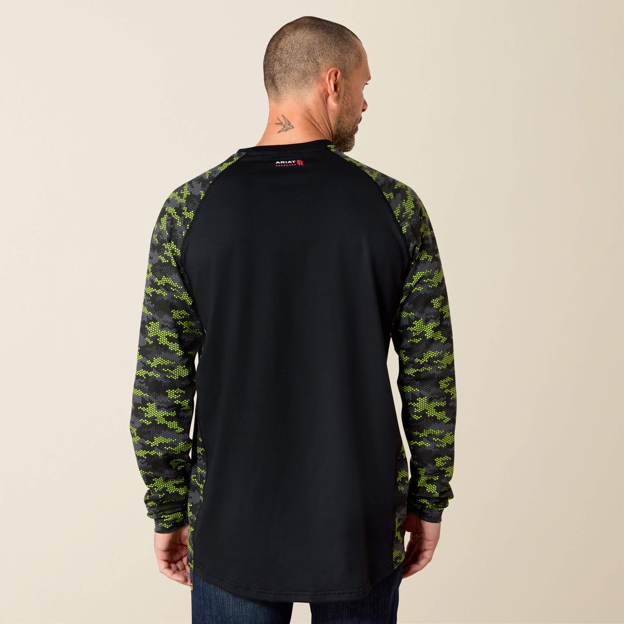 Ariat FR AC Stretch Camo Baseball T-Shirt Sale