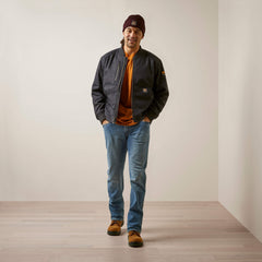 Ariat Rebar Stretch Canvas Bomber Jacket Outlet