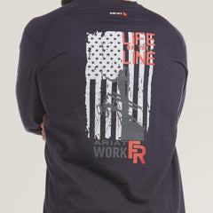 Ariat FR Air Life on the Line Graphic Top On Sale