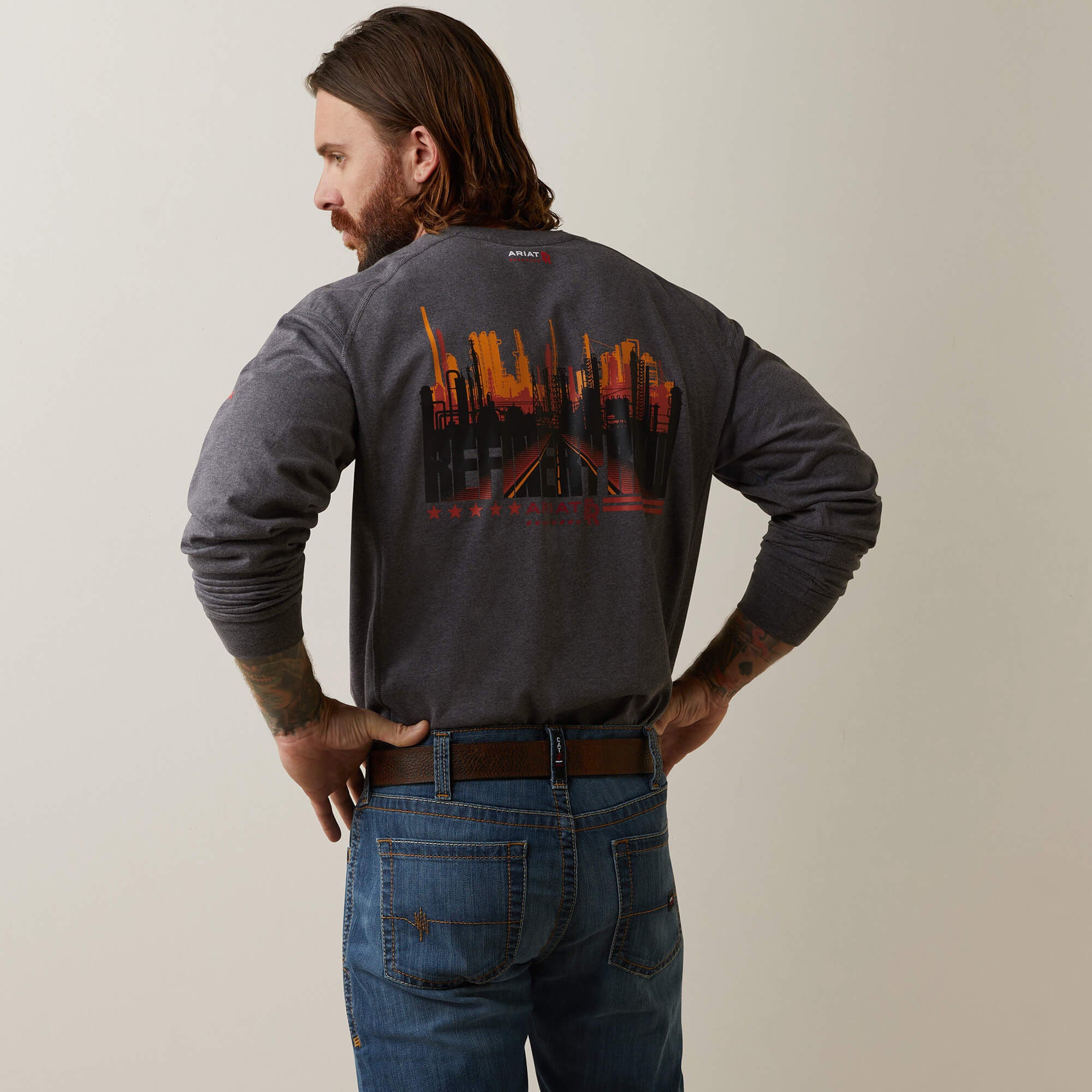 Ariat FR Air Refinery Row Graphic Henley Top Online
