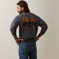Ariat FR Air Refinery Row Graphic Henley Top Online